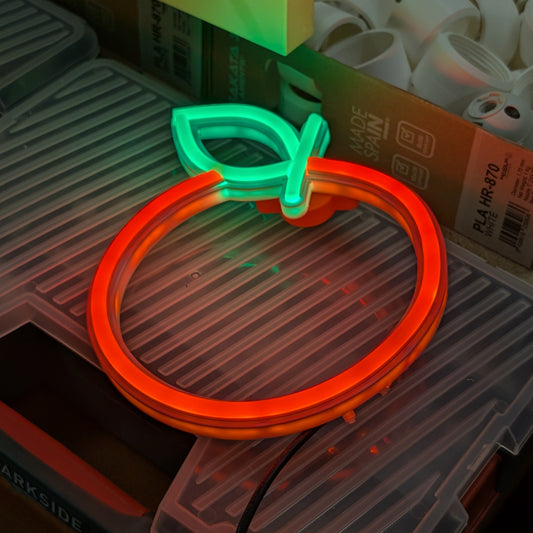 Naranja neón led